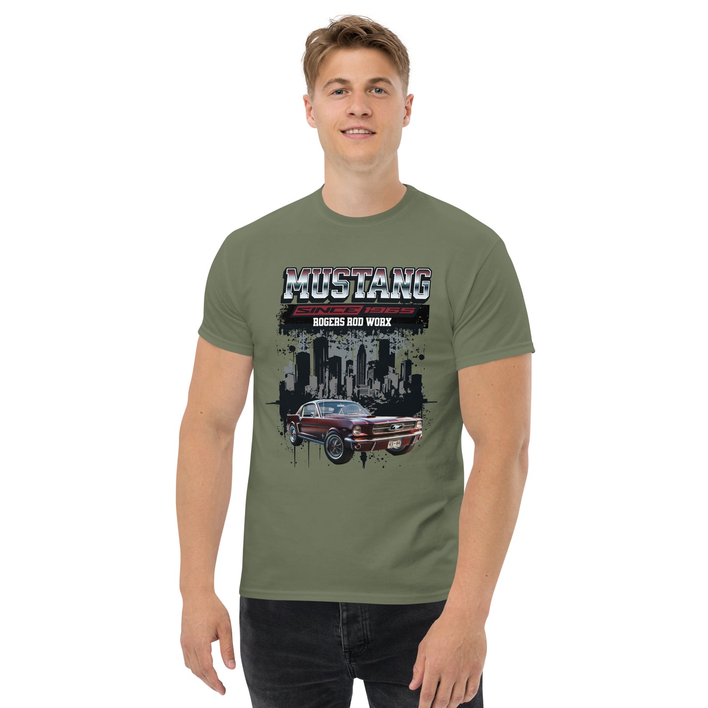 Rogers Rod Worx Mustang classic tee