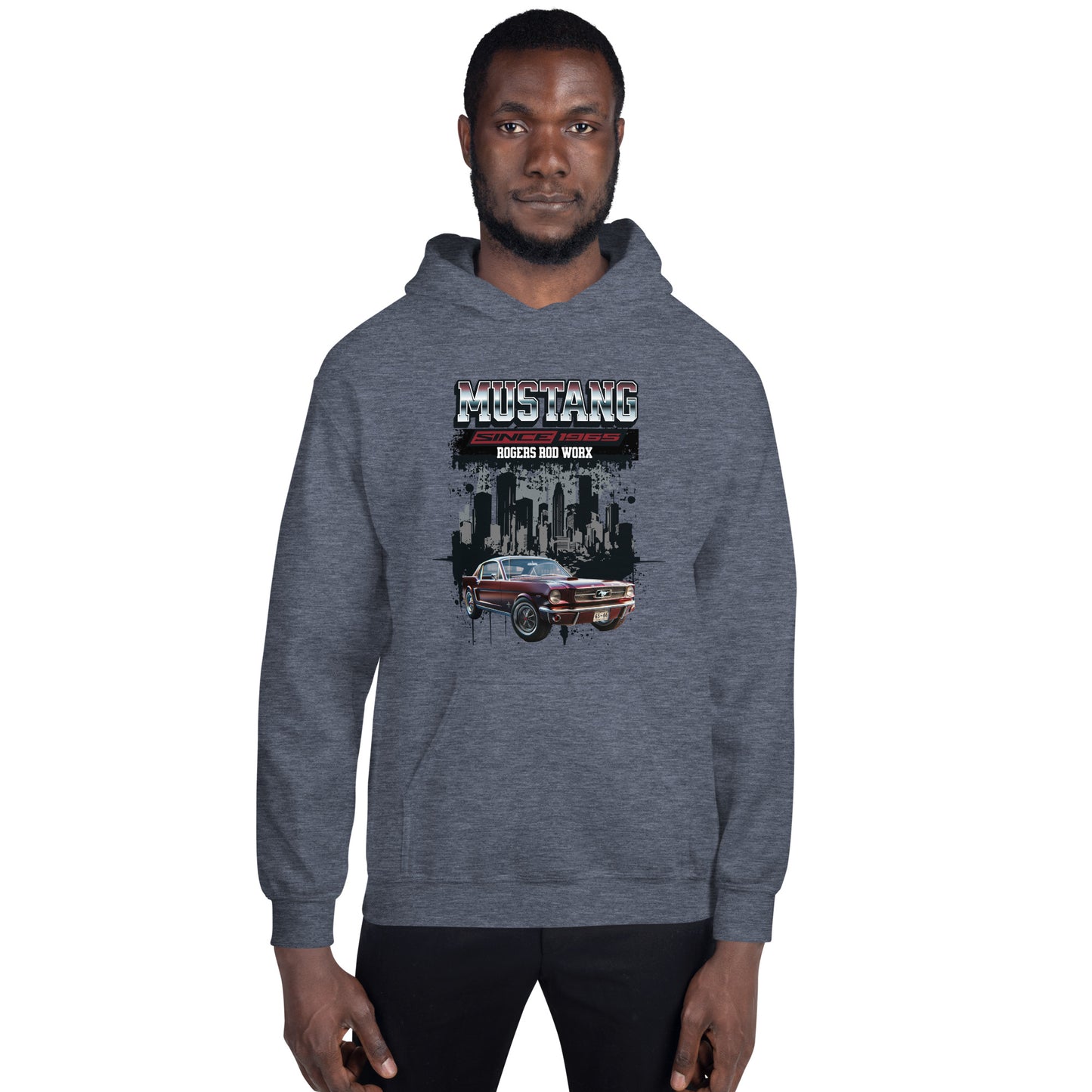 Rogers Rod Worx Mustang Unisex Hoodie