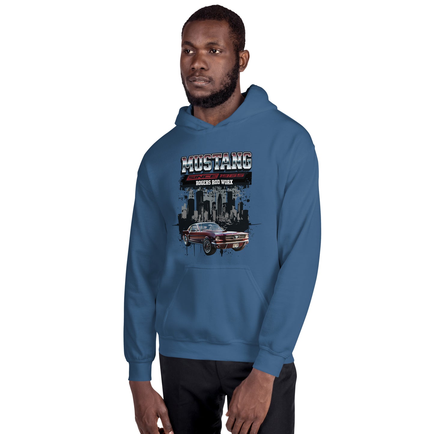 Rogers Rod Worx Mustang Unisex Hoodie