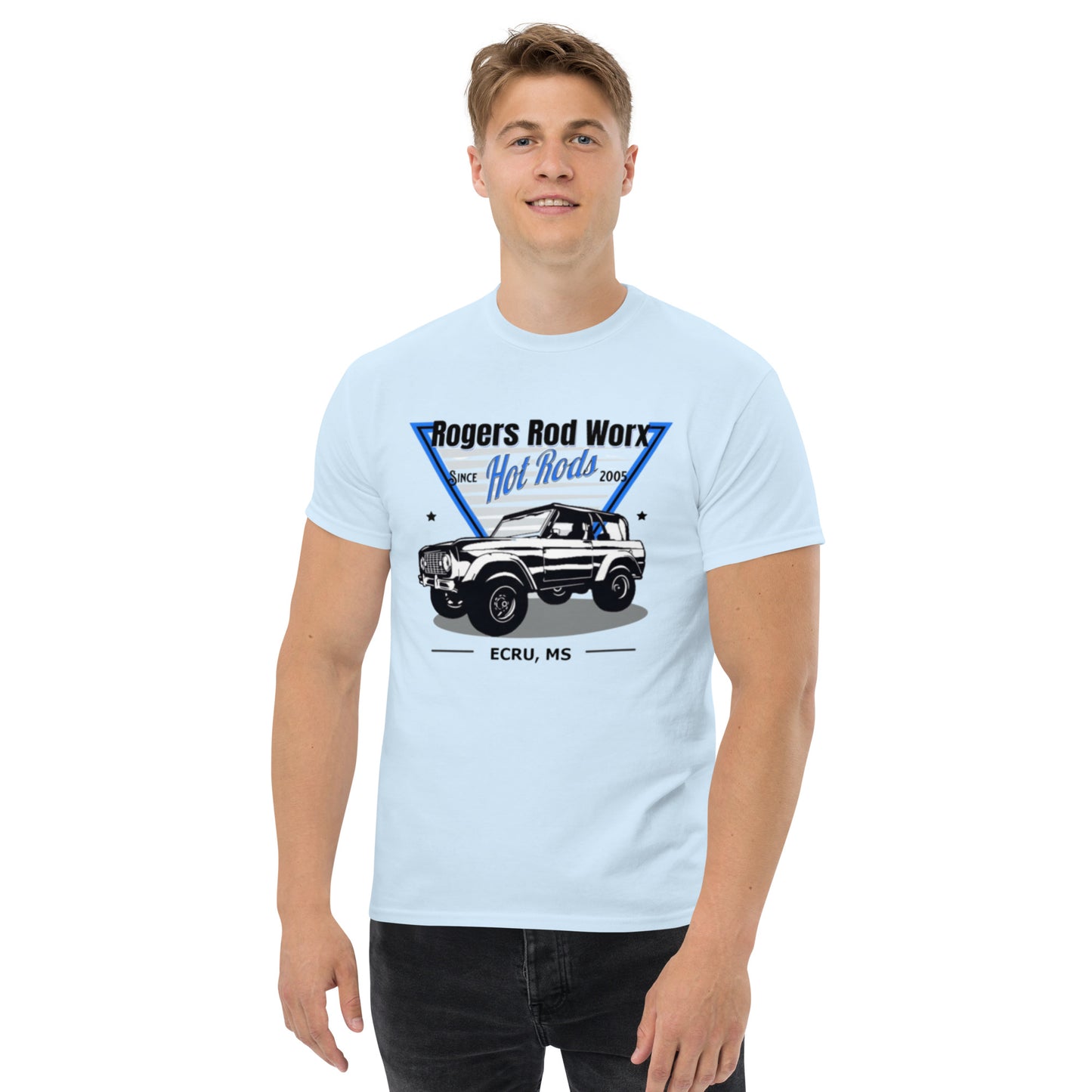 Rogers Rod Worx Ford Bronco classic tee