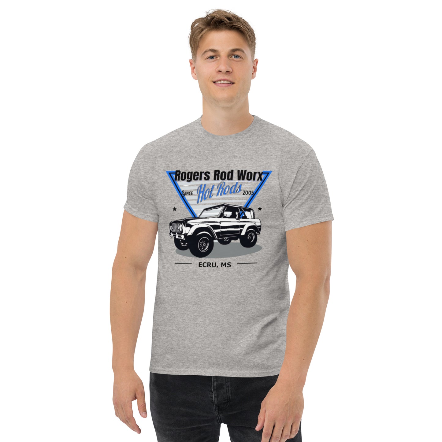 Rogers Rod Worx Ford Bronco classic tee