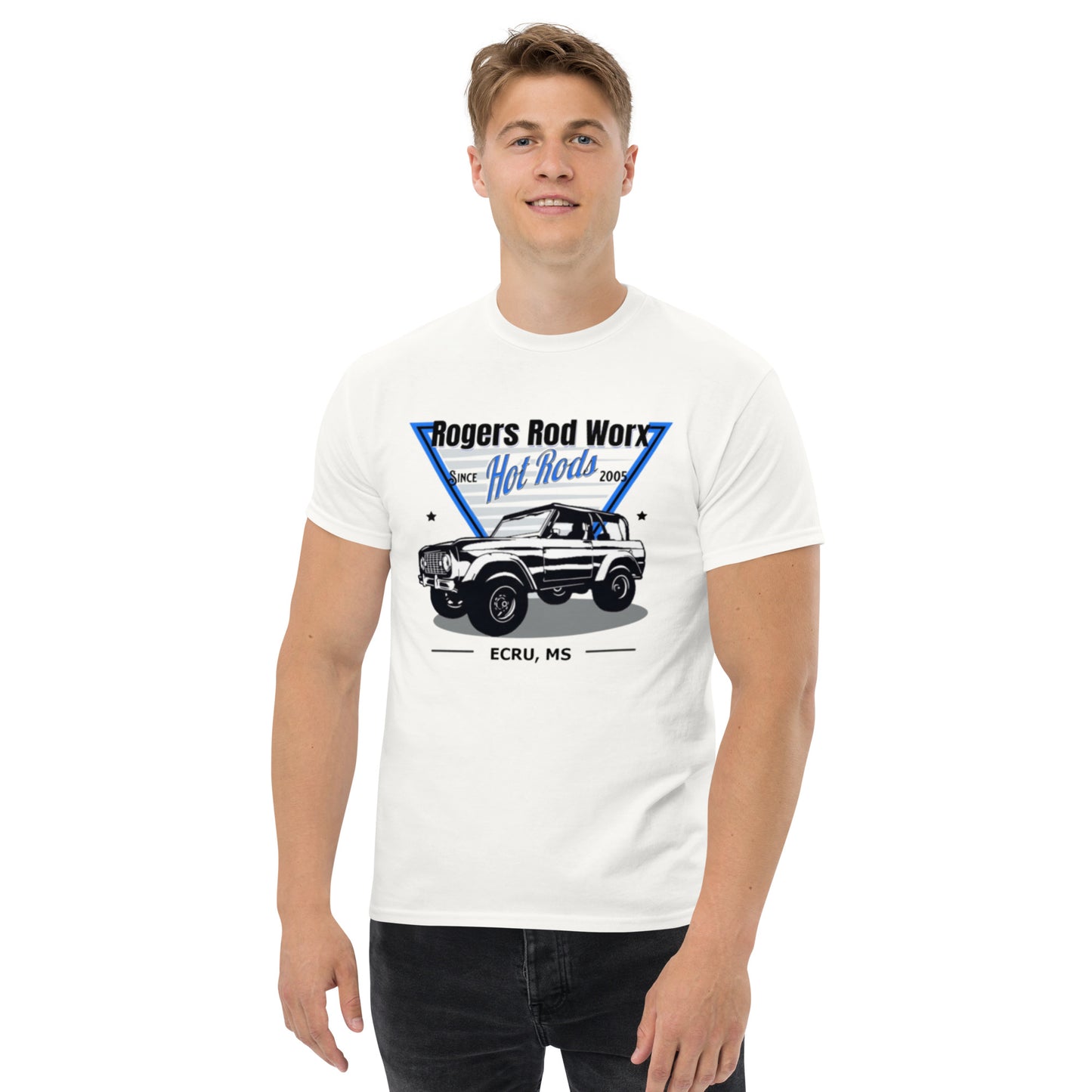 Rogers Rod Worx Ford Bronco classic tee