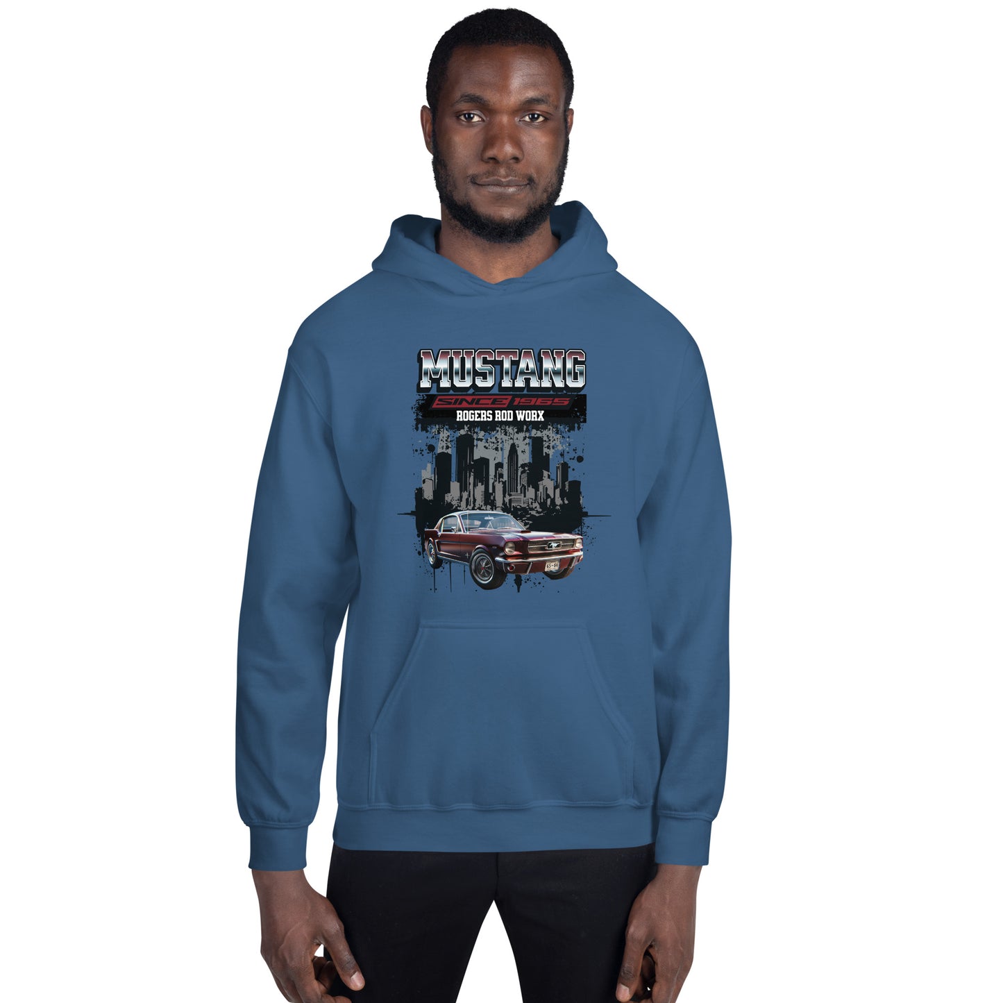 Rogers Rod Worx Mustang Unisex Hoodie