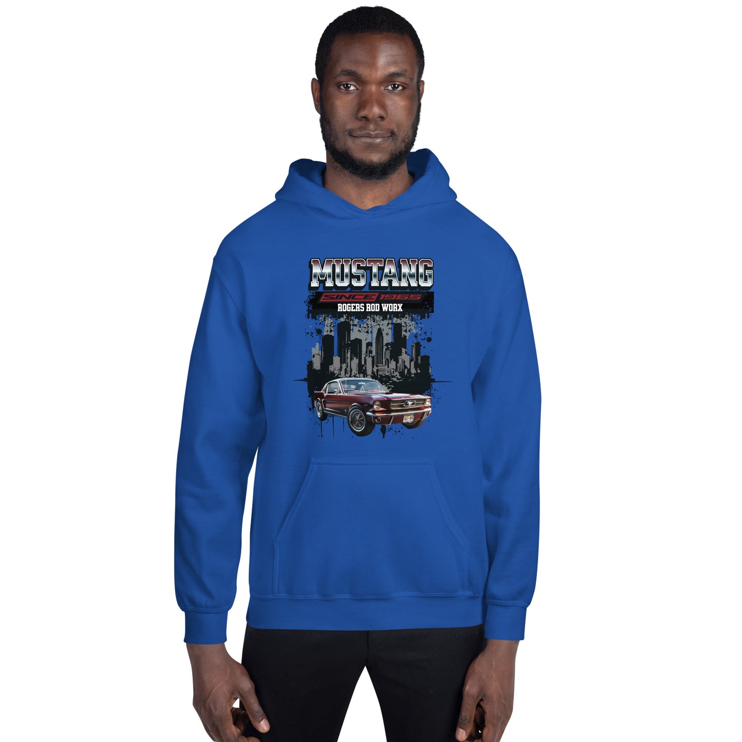 Rogers Rod Worx Mustang Unisex Hoodie