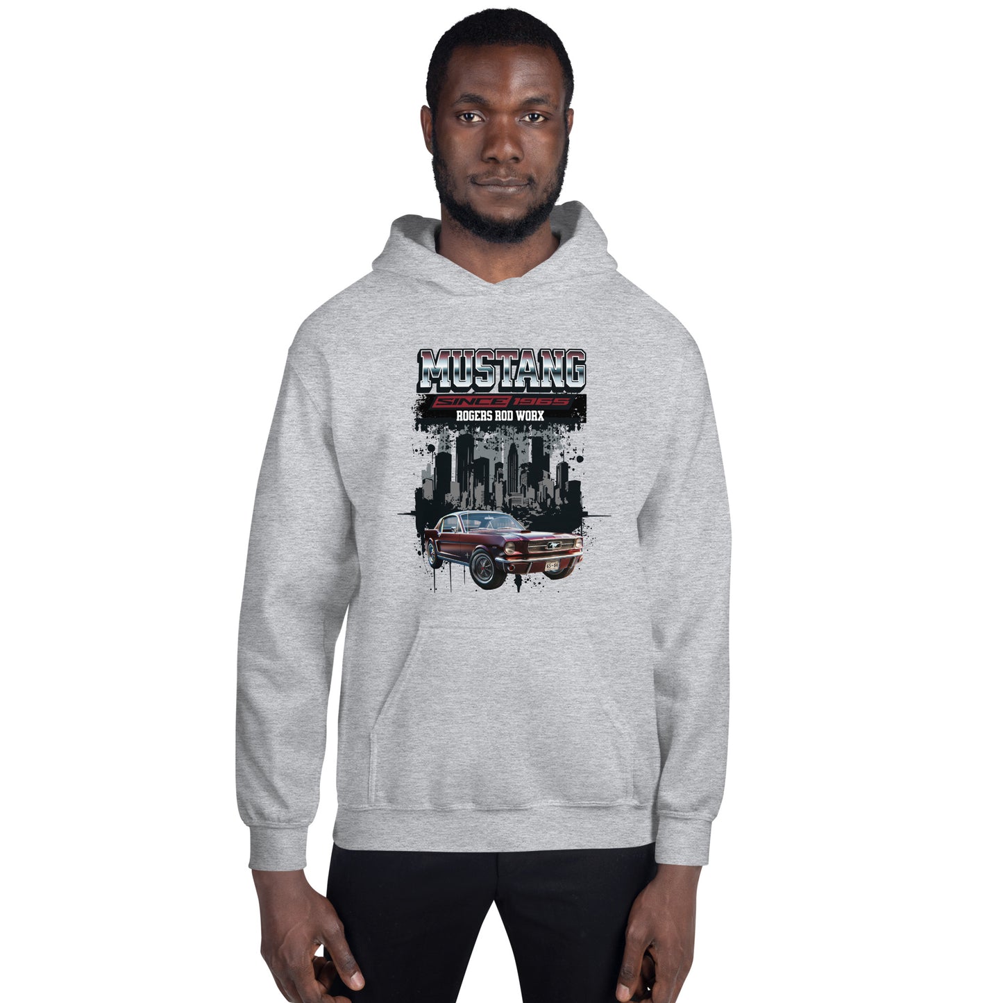 Rogers Rod Worx Mustang Unisex Hoodie